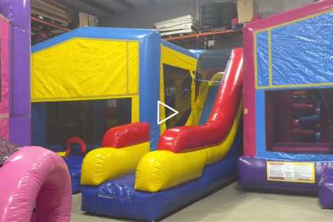 Combo bounce house with slides from About to Bounce inflatable rentals