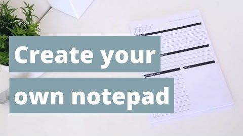 Create your own notepad using common household items | Padding a notepad | Glue your own notepad