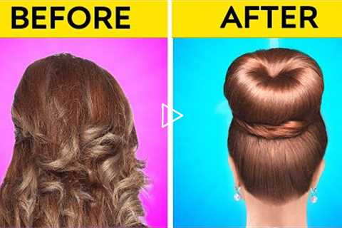 SMART HAIR HACKS || Cool Beauty Tips and Tricks! Makeup Tutorials | School Ideas & Crafts by..