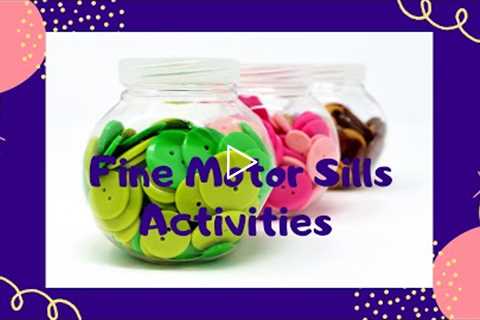 8 Fine Motor Activity Ideas with Household Items!