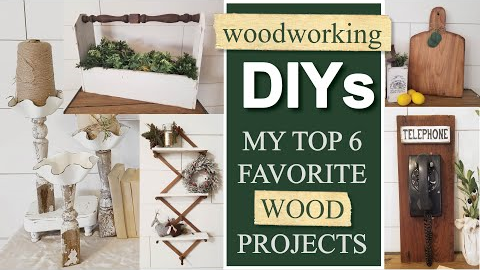 Woodworking DIYs • My Top 6 Favorite Wood Projects • Spindle Box • Breadboard • Simple Bench & more