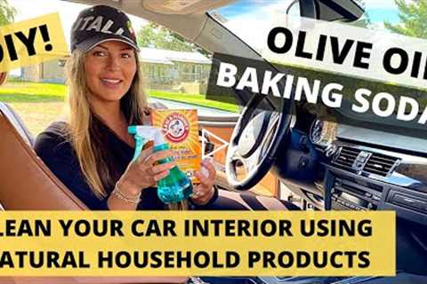 CAR INTERIOR DETAILING using NATURAL HOUSEHOLD PRODUCTS!