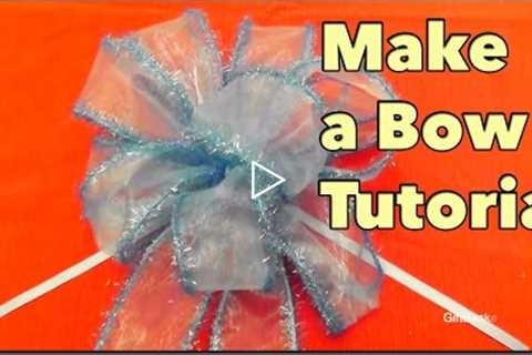 DIY Make a Bow Tutorial - Giftbasketappeal