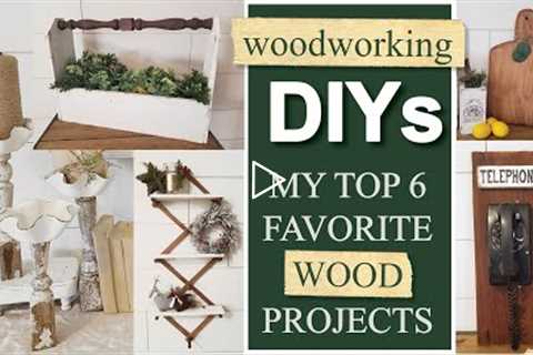 Woodworking DIYs • My Top 6 Favorite Wood Projects • Spindle Box • Breadboard • Simple Bench &..