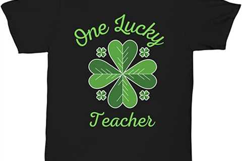 Amazon.com: One Lucky Teacher Unisex tee Black : Clothing, Shoes & Jewelry