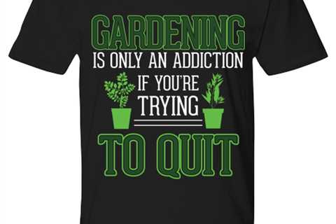 Gardening Addiction, black Premium Tee. Model 6400014
