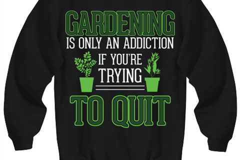 Gardening Addiction, black Sweatshirt. Model 6400014