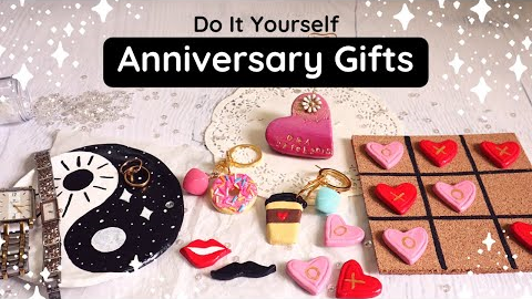 DIY aesthetic anniversary gift ideas using clay