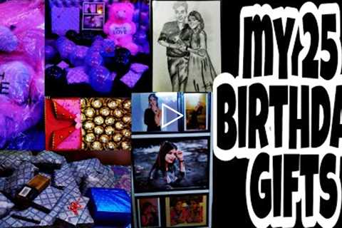 My 25 birthday gifts  || Akansha kohli || world of girls || surprise gifts