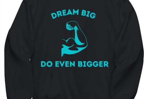 Dream big, Do even bigger Novelty hoodie, in color black