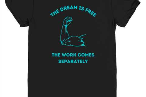 The dream is free, the work comes separately  youthtee, in color black