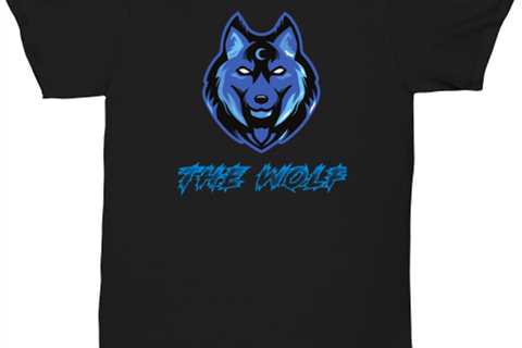 The Wolf Novelty unisextee, in color black