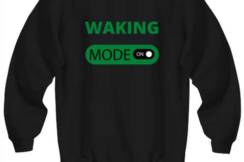 WAKING, black Sweatshirt. Model 64027