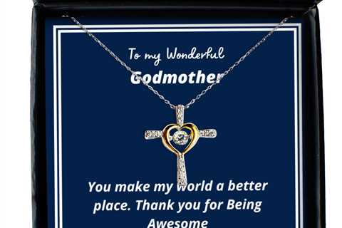 To my Godmother,  Cross Dancing Necklace. Model 64035