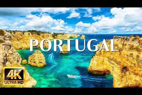 FLYING OVER PORTUGAL 4K Video UHD - Calming Music  With Scenic Relaxation Film For Stress Relief