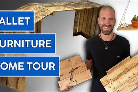 Pallet Furniture HOME TOUR ⚒️ Pallet Wood Projects DIY Tour 🪚 Show and Tell