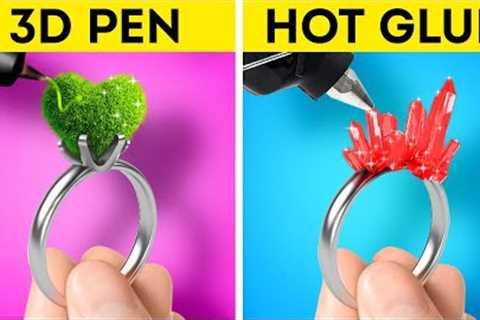 BEST HACKS OF THE YEAR ✨ Epoxy Resin, Hot Glue, 3D Pen Crafts