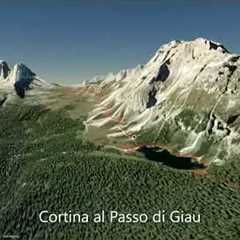 Cortina al Passo di Giau ∆ hiking trails ∆ 3d-trail.com/italy/