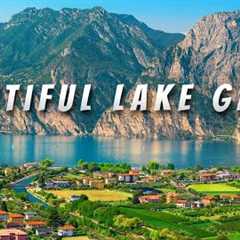 Lake Garda a beautiful Italian town bike ride tour 4k video in Riva del Garda Italy