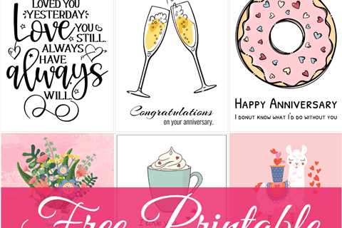 Free Printable Anniversary Cards