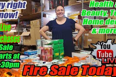 Live Fire Sale Today Health & Beauty,  Toys, Home Décor, Household items & more--Online..