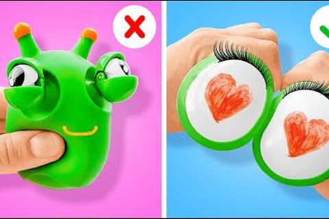 DIY Fidgets vs Real Fidgets! 🤩😀 How to make DIY Fidgets For Free 🤑