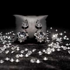 Sparkling White Gold Diamond Stud Earrings