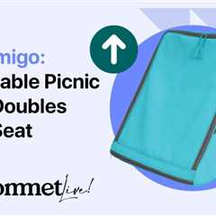 Playamigo Is a Portable Outdoor Seat with Storage for Carrying Food, Snacks & More