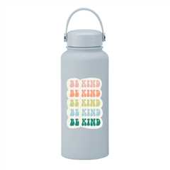 branded water bottle