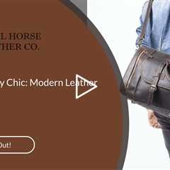 Contemporary Chic: Modern Leather Weekenders