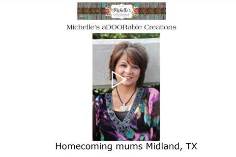 Homecoming mums Midland, TX - Michelle's aDOORable Creations